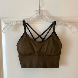 NVGTN Brown Strappy Spots Bra